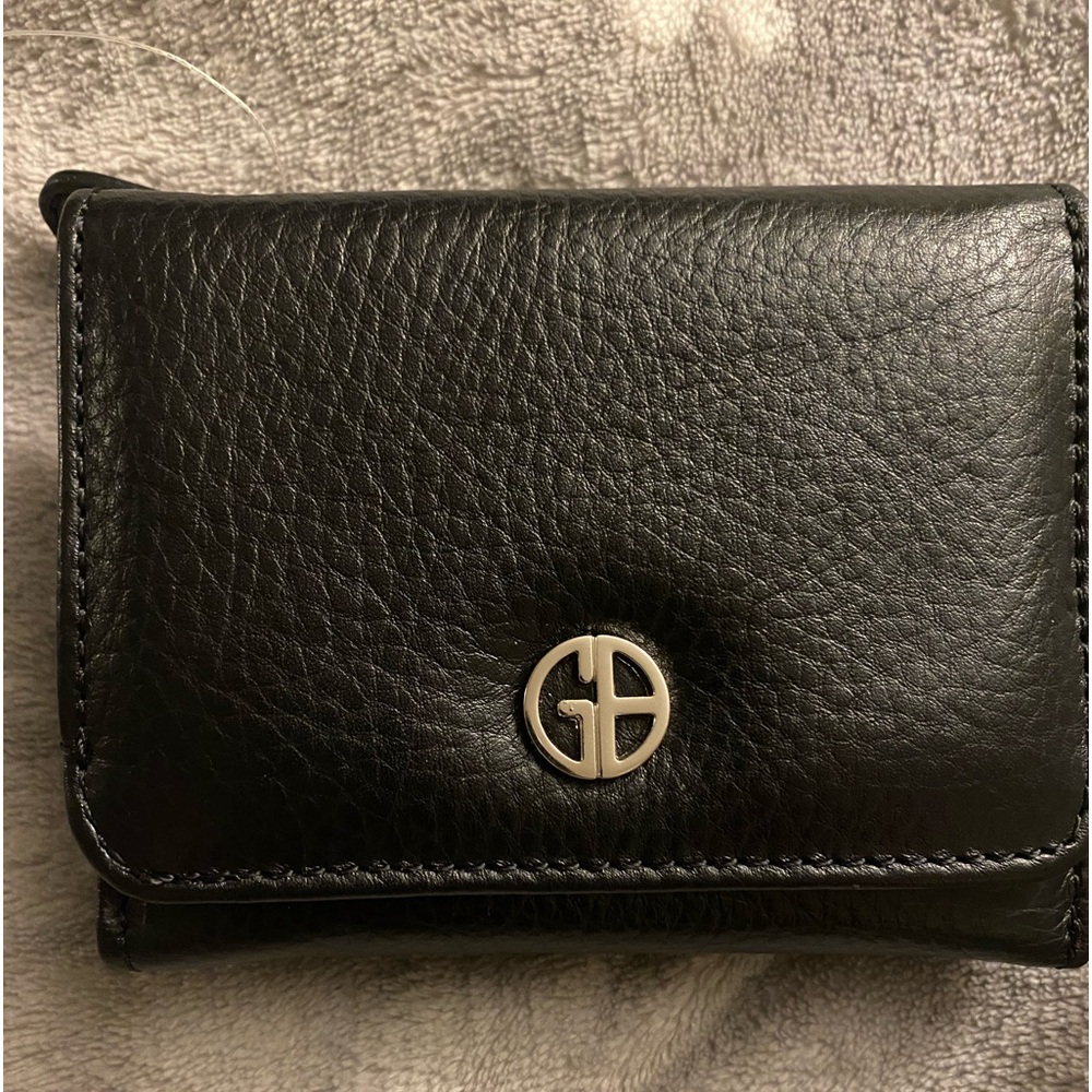 Leather Giani Bernini tri fold wallet